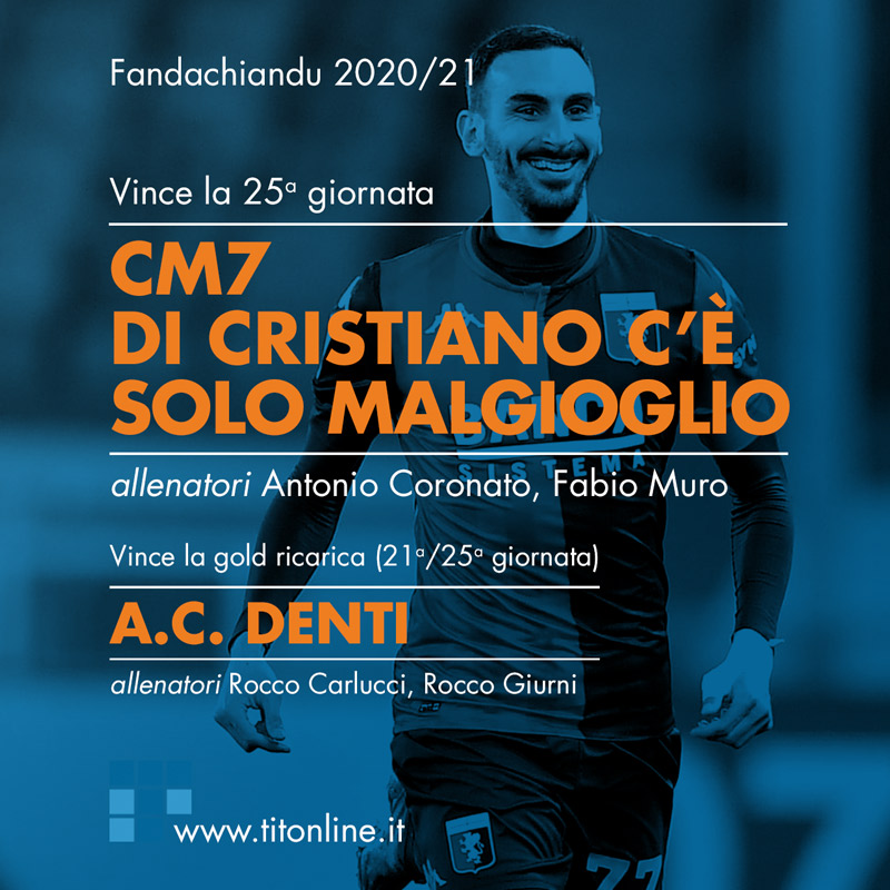 fanda2021 25giornata vincitori