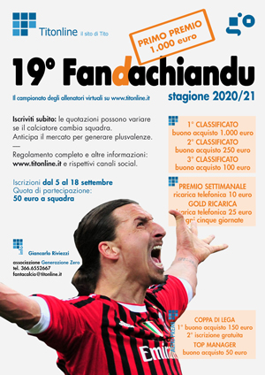 Fandachiandu n.19, il fantacalcio titese Fandachiandu n.19, il fantacalcio titese