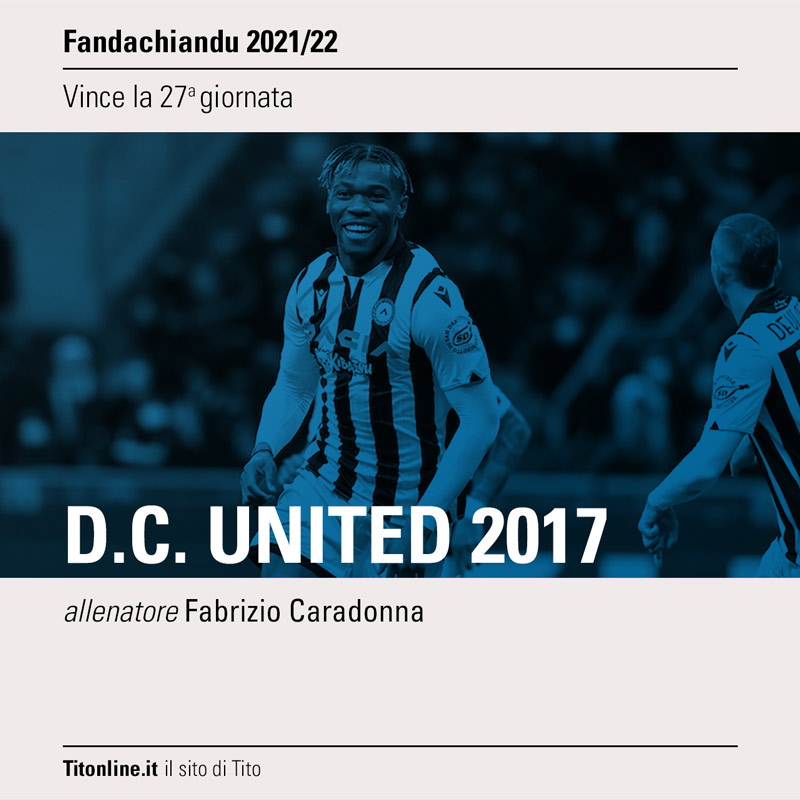 fanda2022 27 giornata dc united 2017