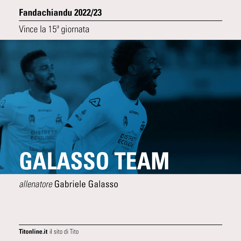 fandachiandu 2023 giornata 15 giornata galasso team e nummifavré