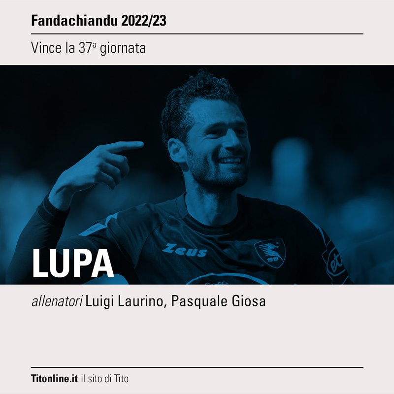 fandachiandu 2023 giornata 37 lupa