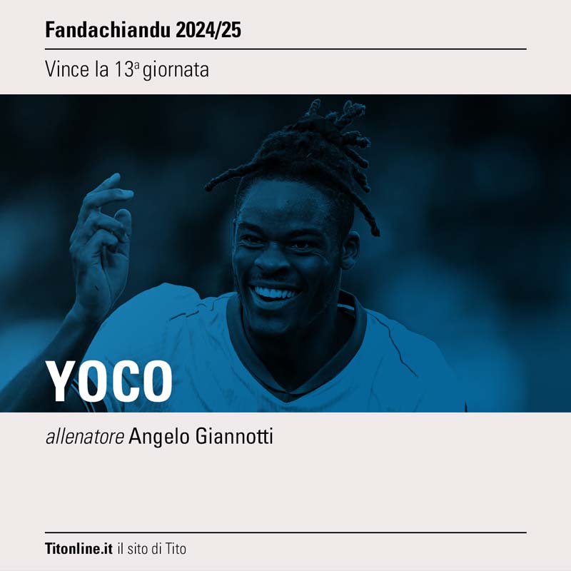 fanda2025 giornata 13 giornata Yoco di Angelo Giannotti vince
