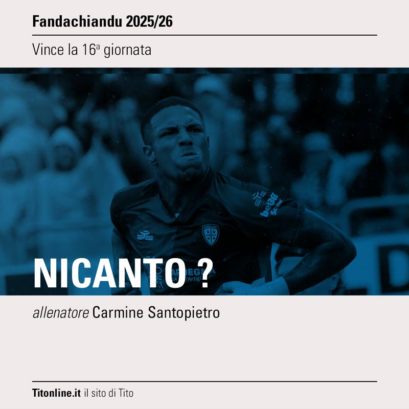fanda2026 16giornata vince Nicanto? di Carmine Santopietro