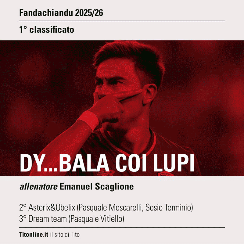 fandachiandu 2026 vincitori