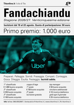 Fandachiandu n.25, il fantacalcio titese